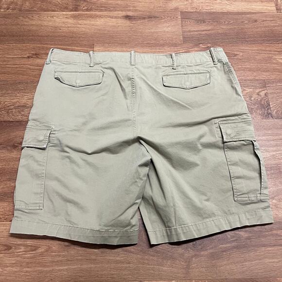 Lands End Mens Khaki Cargo Casual Work Shorts Size 44 Waist Traditional Fit - Picture 3 of 9